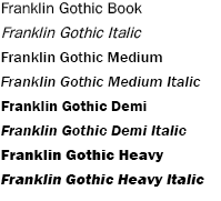 franklin-gothic