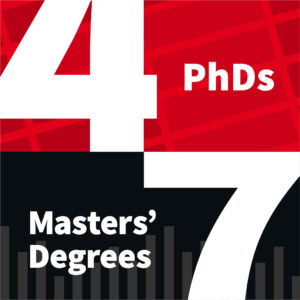 4 PhDs and 7 Masters Degrees