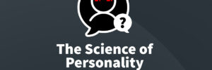 The logo for The Science of Personality podcast, which covers personality and role replacement, specifically employee replacement, in episode 57.