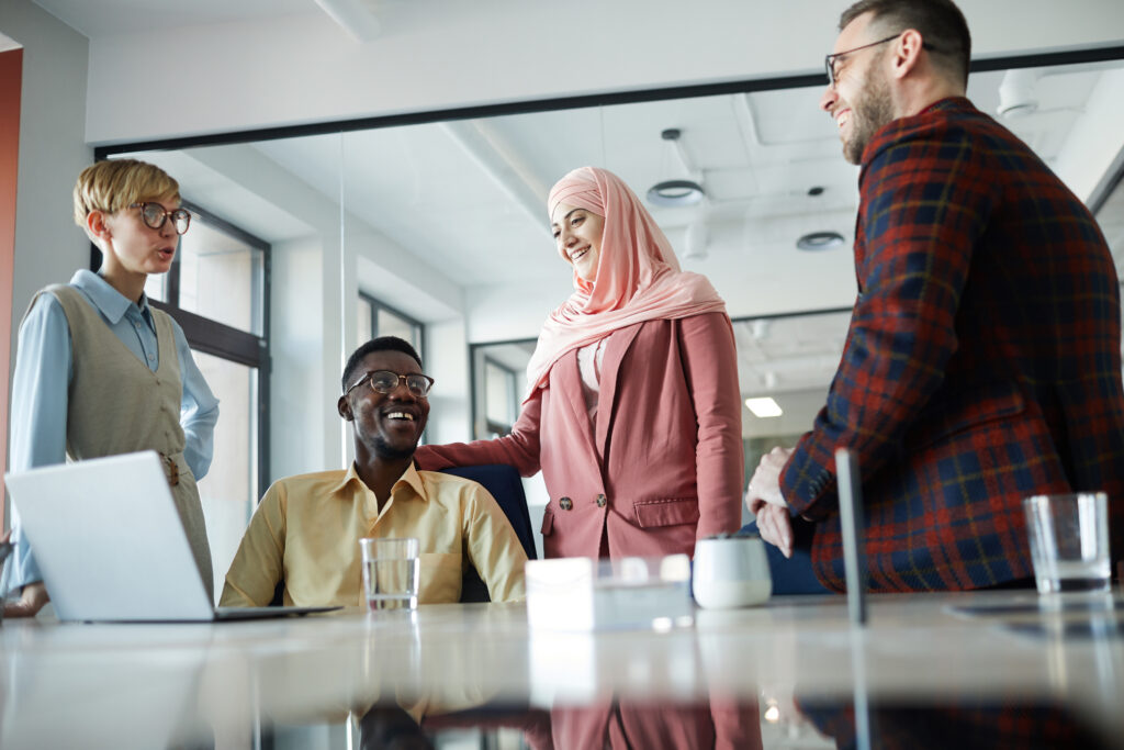 Multi-Ethnic Business Team in Conference Room