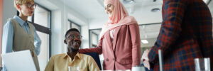 Multi-Ethnic Business Team in Conference Room