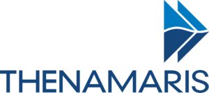 Thenamaris logo in dark and light blue
