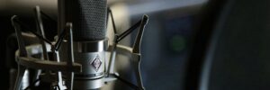 a studio microphone