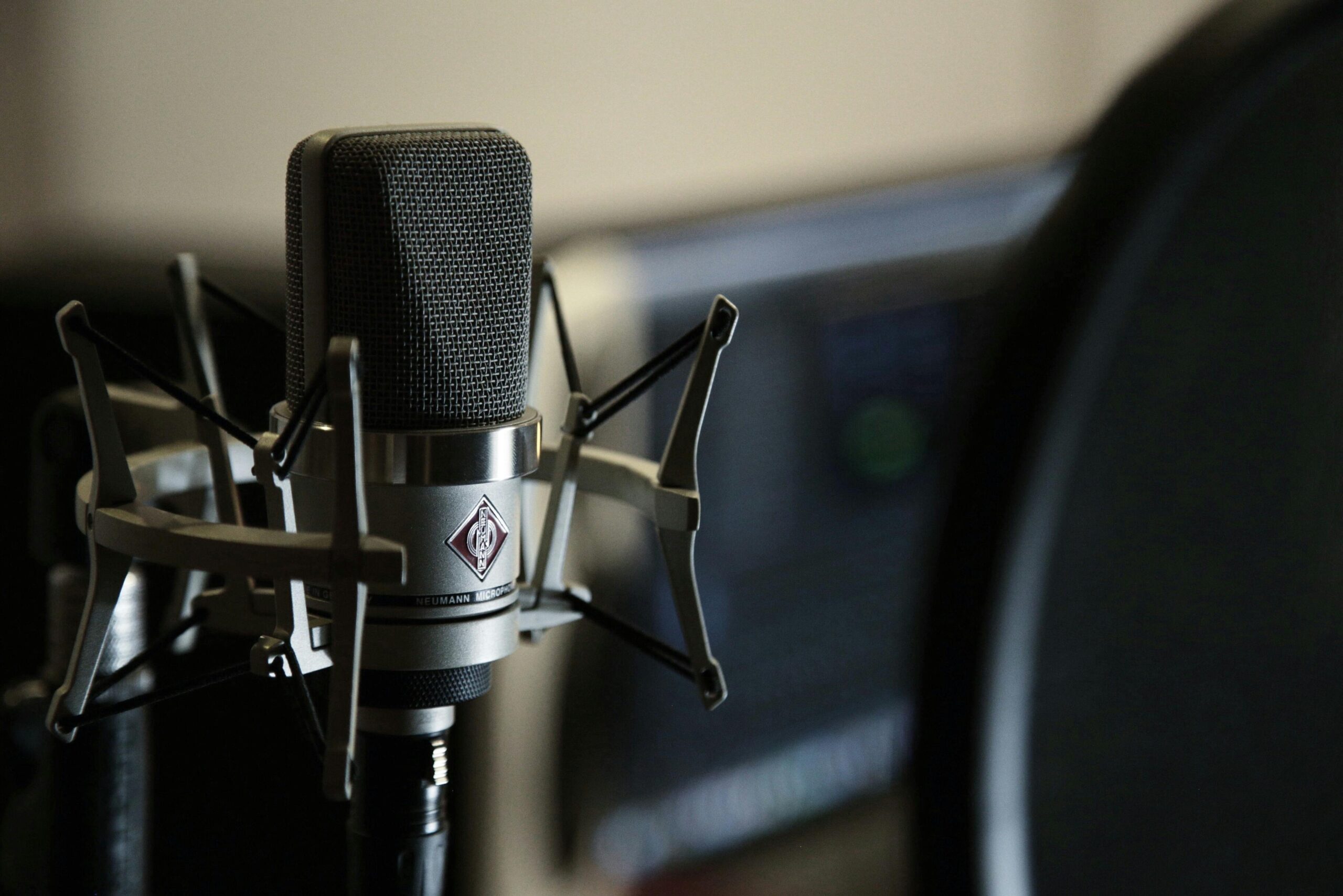 a studio microphone