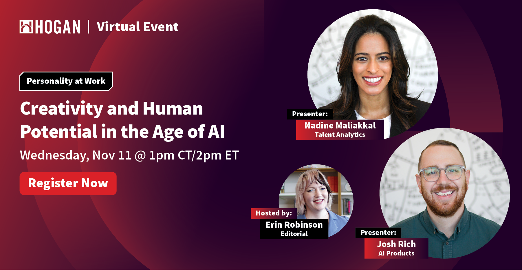 20260923_Creativity and Human Potential in the Age of AI_eBlast_Hogan Hive Event Banner_LinkedIn_Register Now